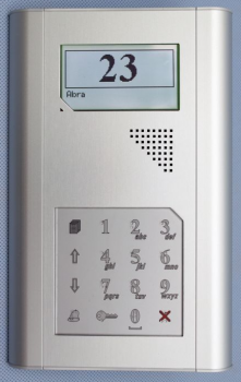 Klawiatura z wbudowaną centralą, wbudowany czytnik RFID, oznakowanie Braille'a,PROEL KDC3905_SREBRNA PROEL